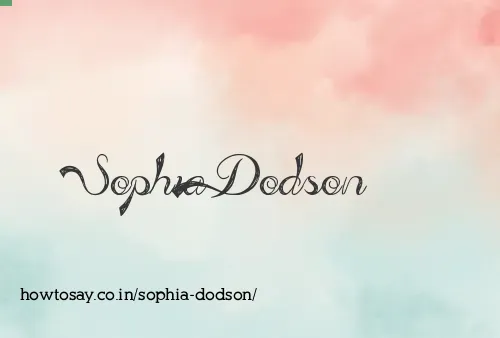 Sophia Dodson