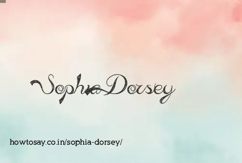 Sophia Dorsey