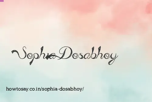 Sophia Dosabhoy