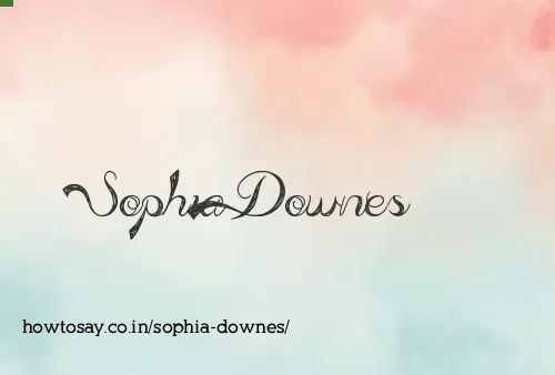 Sophia Downes
