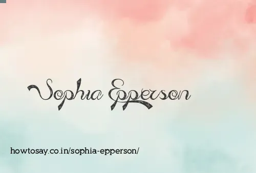 Sophia Epperson