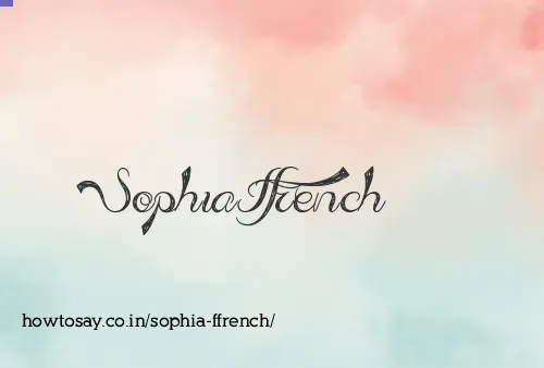 Sophia Ffrench