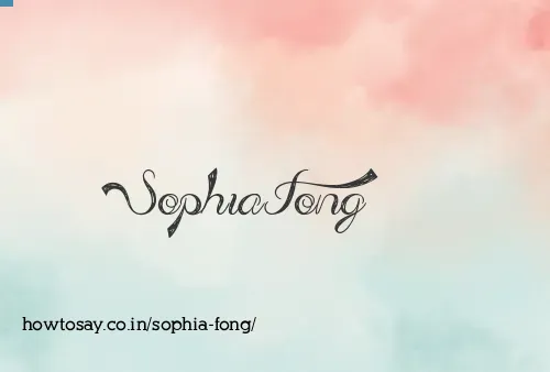 Sophia Fong