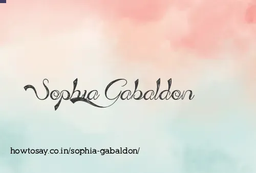Sophia Gabaldon