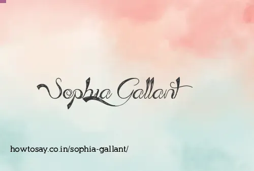 Sophia Gallant
