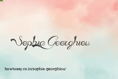 Sophia Georghiou