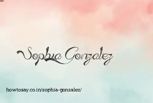 Sophia Gonzalez