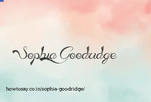 Sophia Goodridge