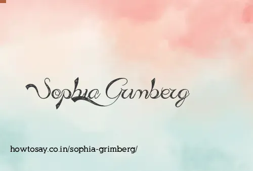 Sophia Grimberg