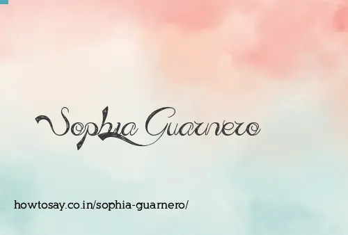 Sophia Guarnero