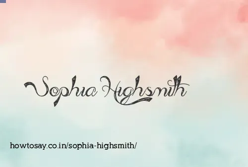 Sophia Highsmith