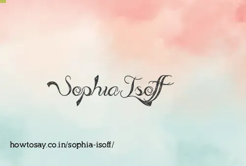 Sophia Isoff