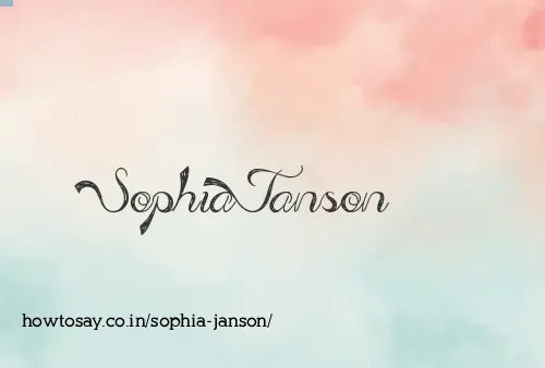 Sophia Janson