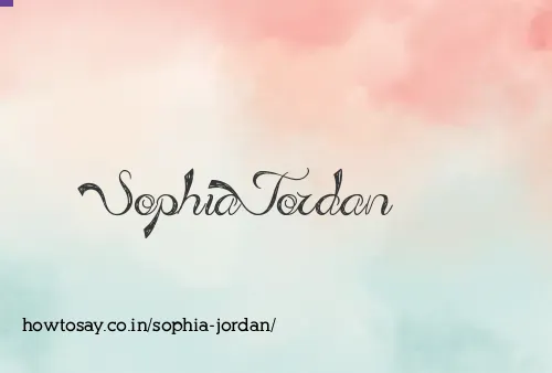 Sophia Jordan
