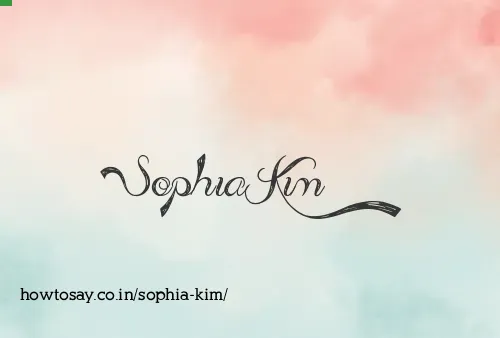 Sophia Kim