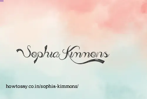Sophia Kimmons