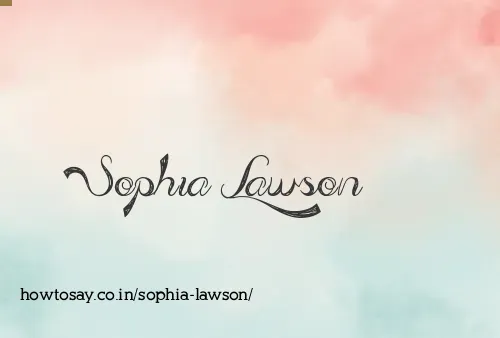 Sophia Lawson