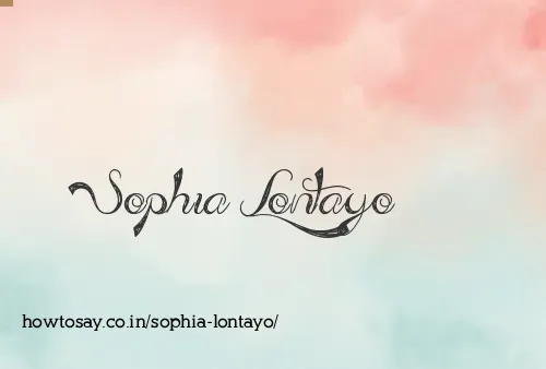 Sophia Lontayo