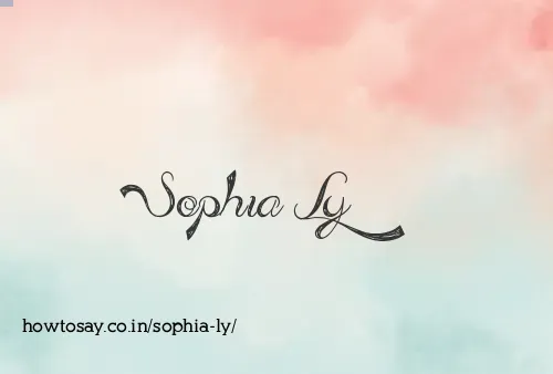 Sophia Ly
