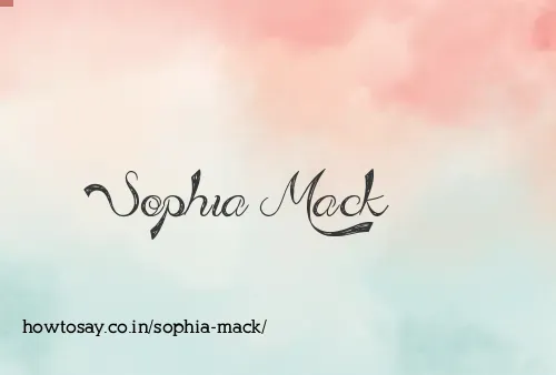 Sophia Mack