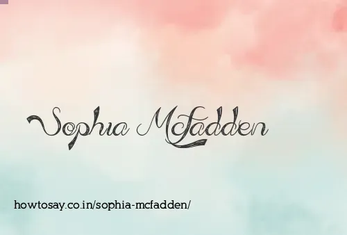 Sophia Mcfadden