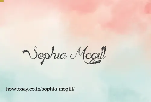 Sophia Mcgill