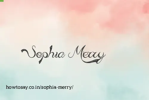 Sophia Merry