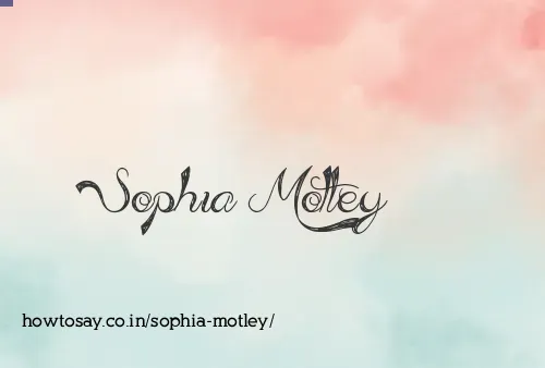 Sophia Motley