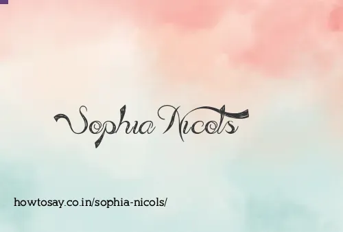 Sophia Nicols