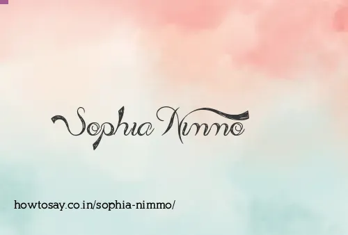 Sophia Nimmo