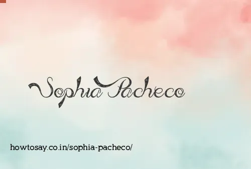 Sophia Pacheco