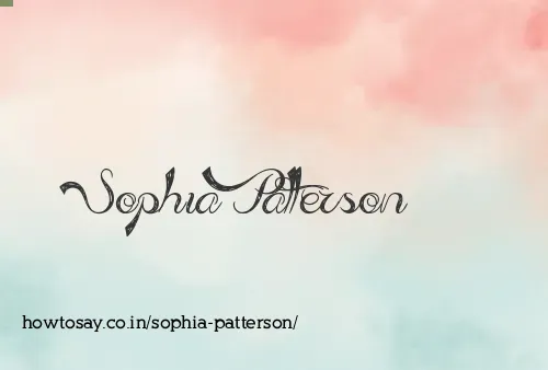 Sophia Patterson