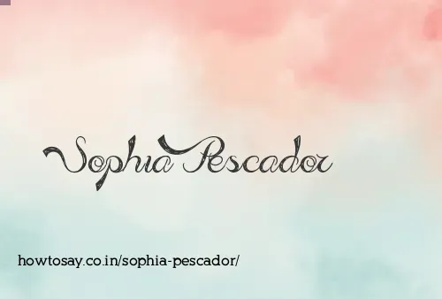 Sophia Pescador