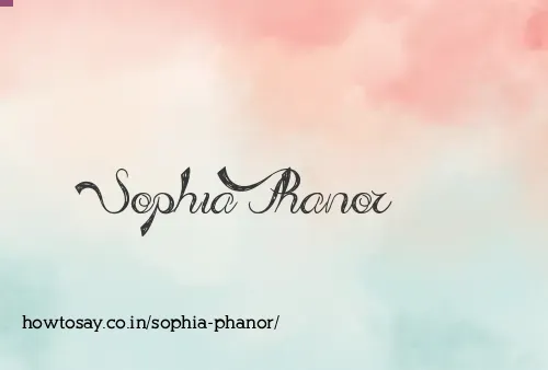 Sophia Phanor