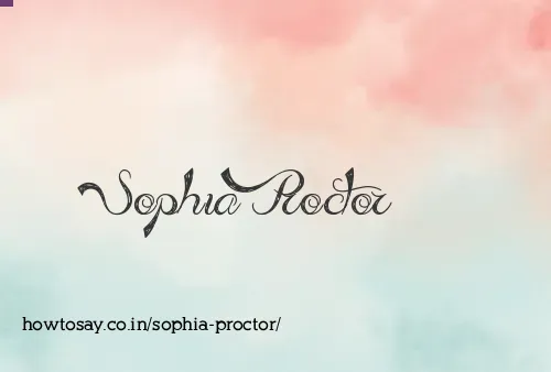 Sophia Proctor