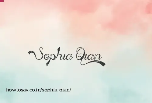 Sophia Qian