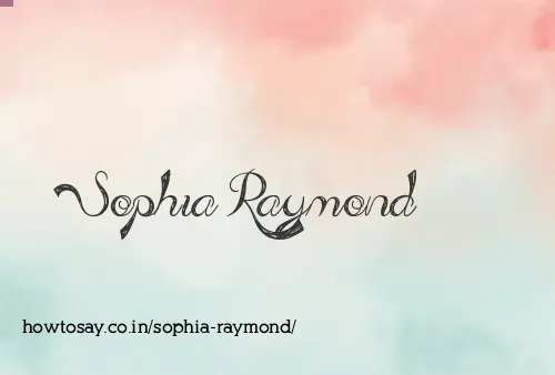Sophia Raymond