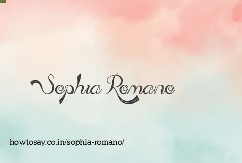 Sophia Romano