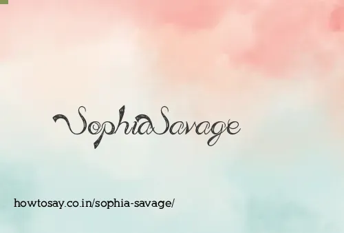 Sophia Savage