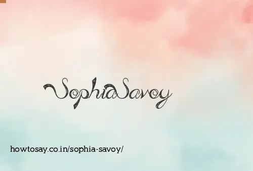 Sophia Savoy