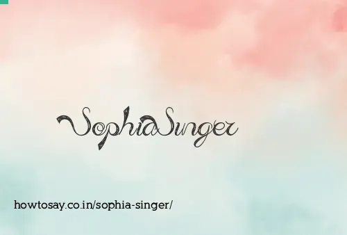 Sophia Singer
