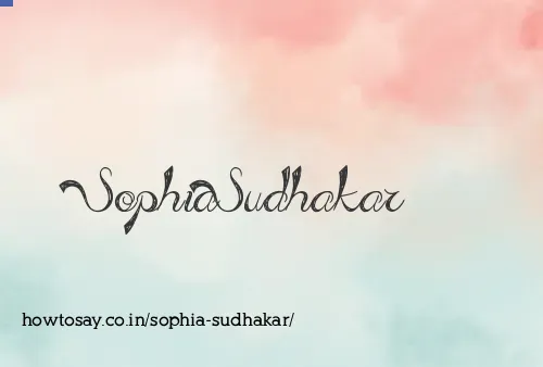 Sophia Sudhakar
