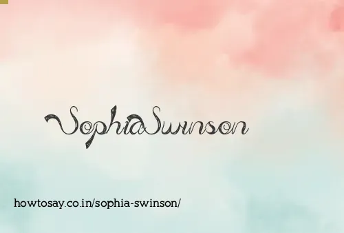 Sophia Swinson