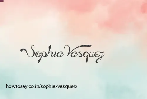 Sophia Vasquez