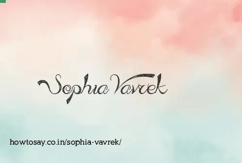 Sophia Vavrek