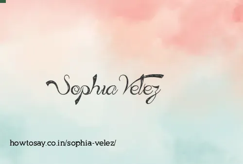 Sophia Velez