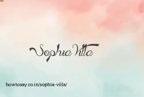 Sophia Villa