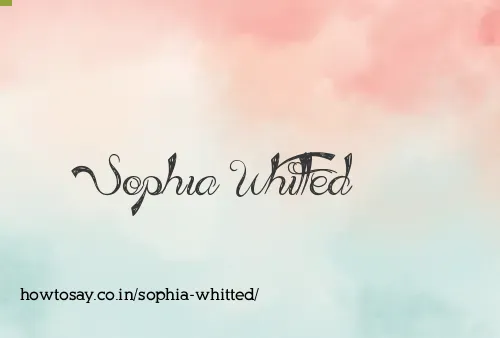 Sophia Whitted