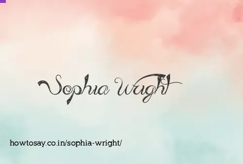 Sophia Wright