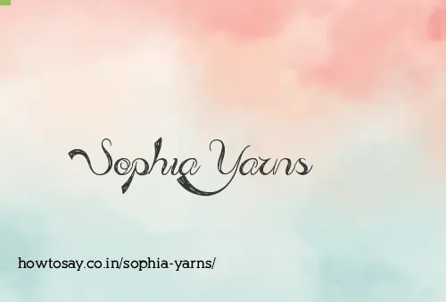 Sophia Yarns